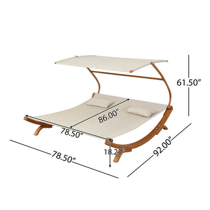 San Juan Outdoor Sunbed with Adjustable Canopy