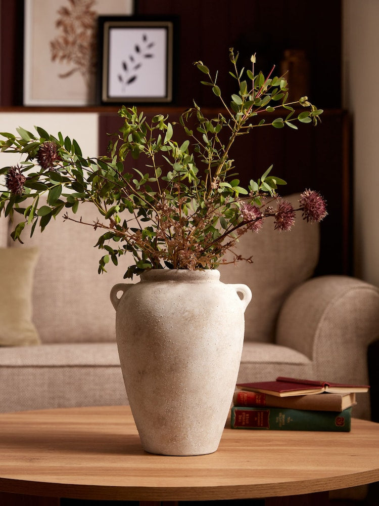 Lidford Rustic Ceramics Woven/Textured Fabric Flower Vase