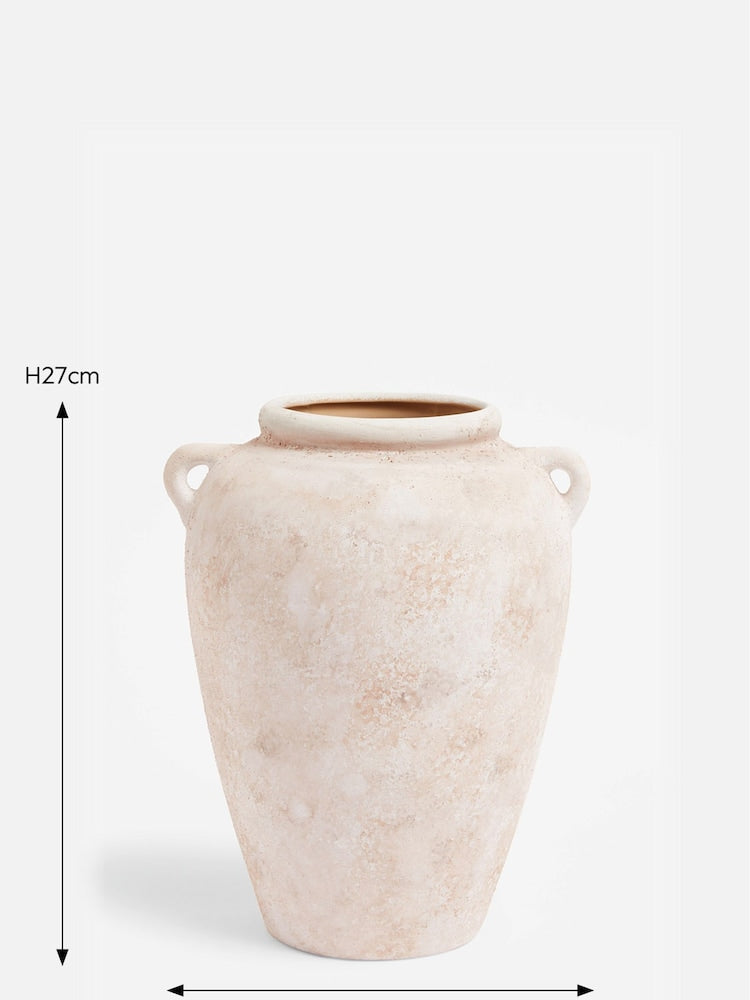 Lidford Rustic Ceramics Woven/Textured Fabric Flower Vase